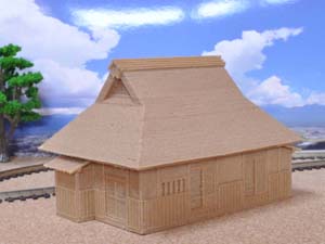 伊香造り古民家3Dプリント模型(HOeゲージ)